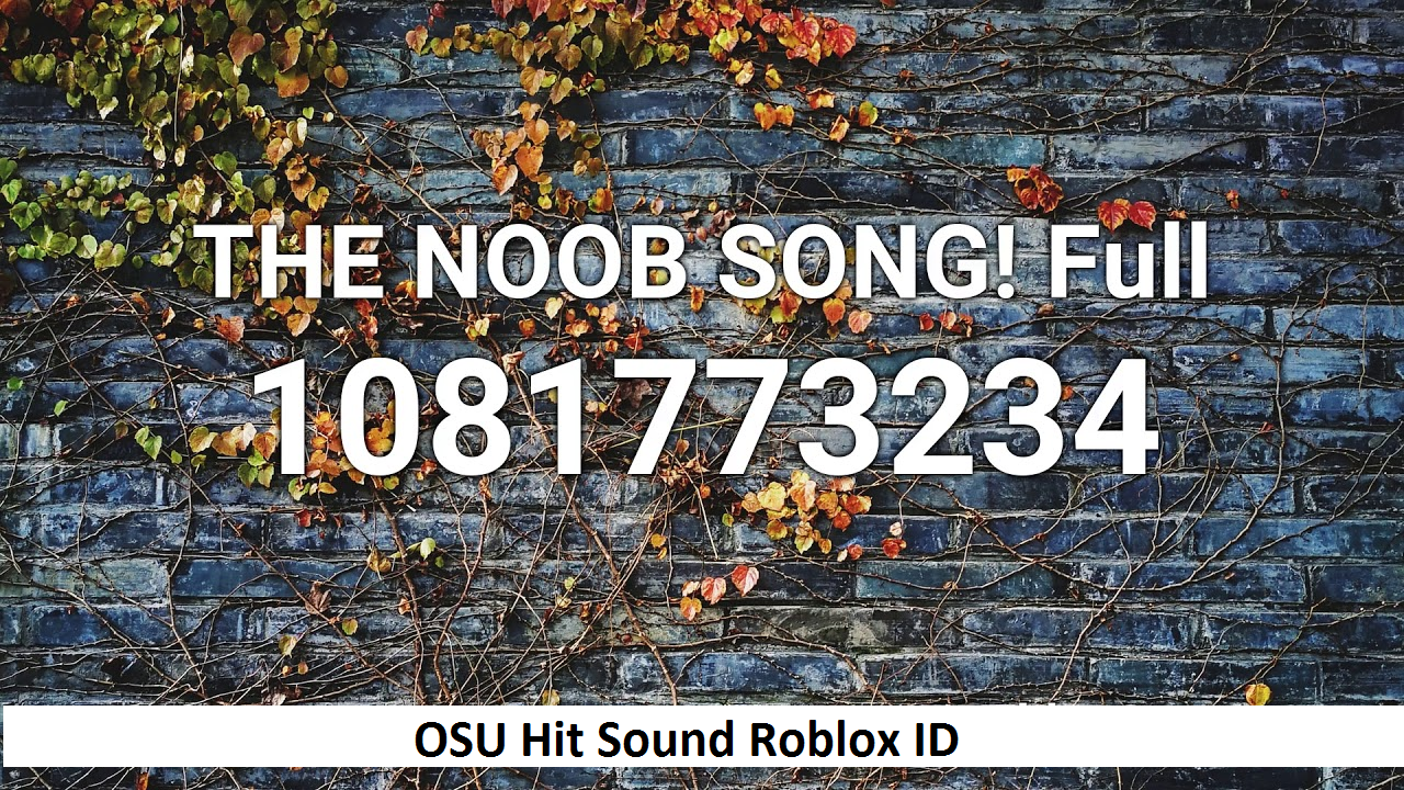 OSU Hit Sound Roblox ID