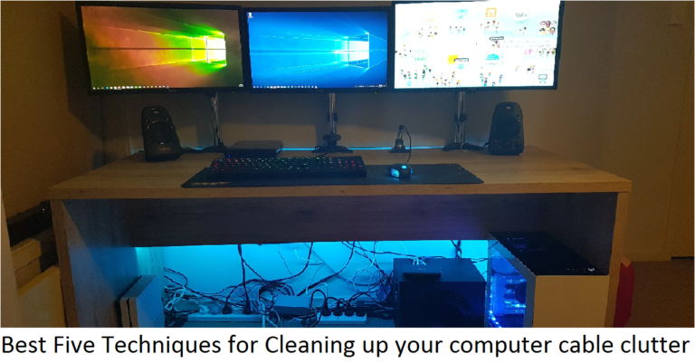 Best Five Techniques for Cleaning up your computer cable clutter