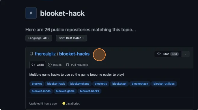 Github Blooket hacks